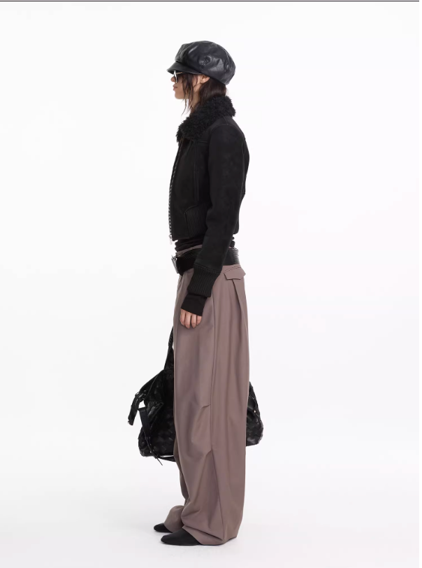 Casual Pleated Loose Trouser