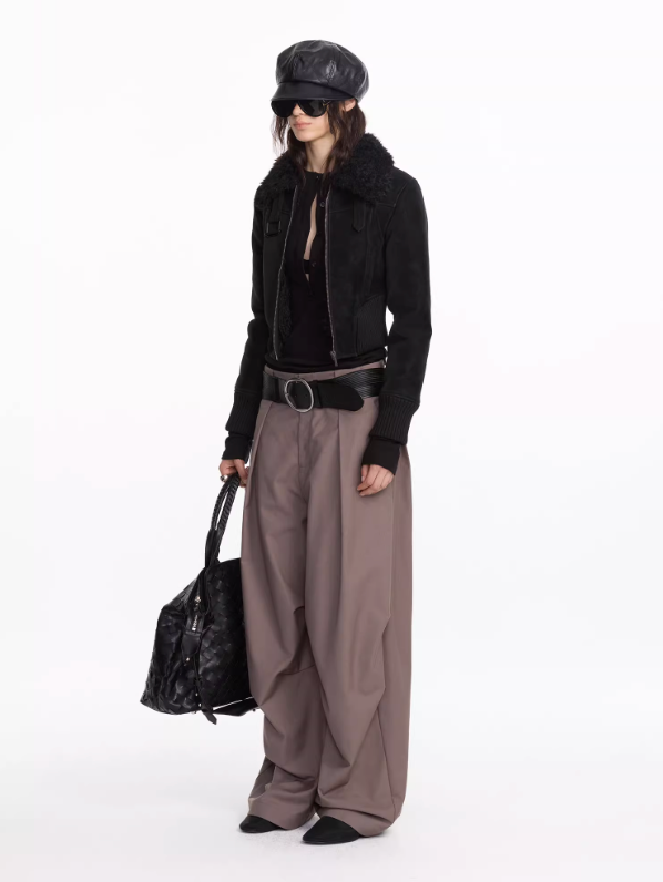 Casual Pleated Loose Trouser