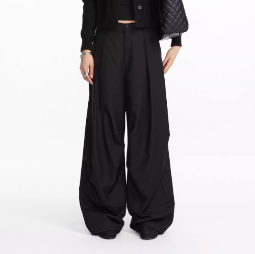 Casual Pleated Loose Trouser