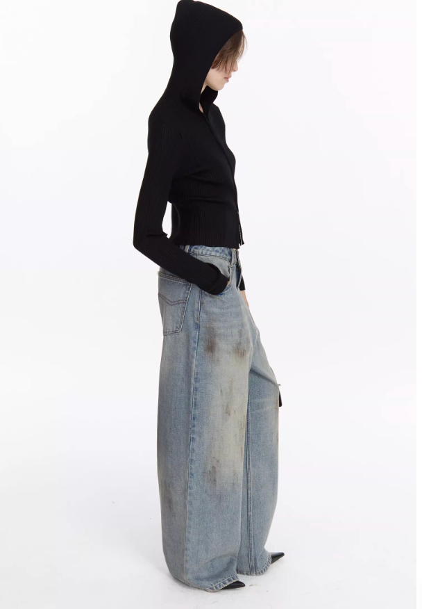 Basic Knitted Zip Hoodie