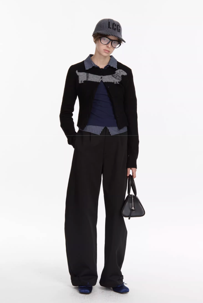 Jacquard Knitted Cardigan