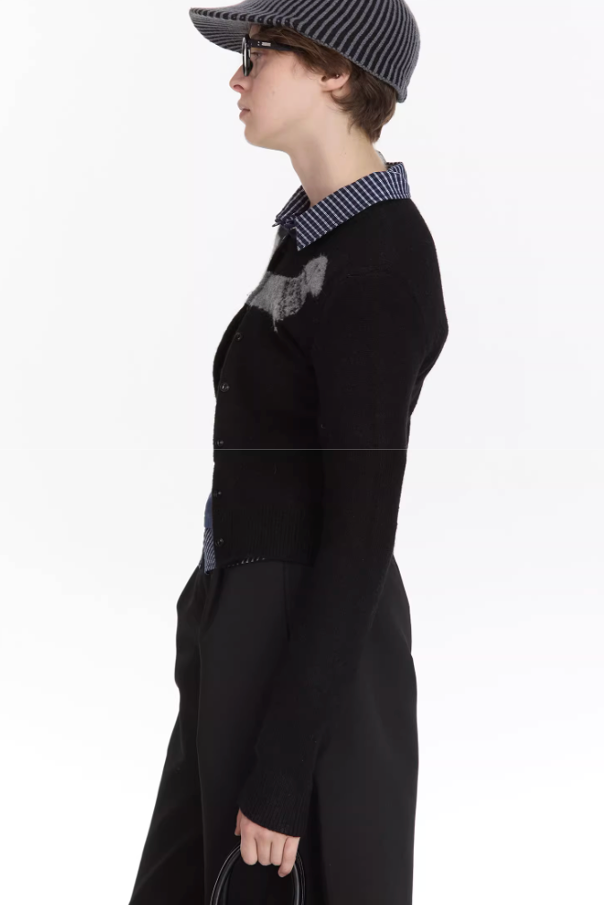 Jacquard Knitted Cardigan