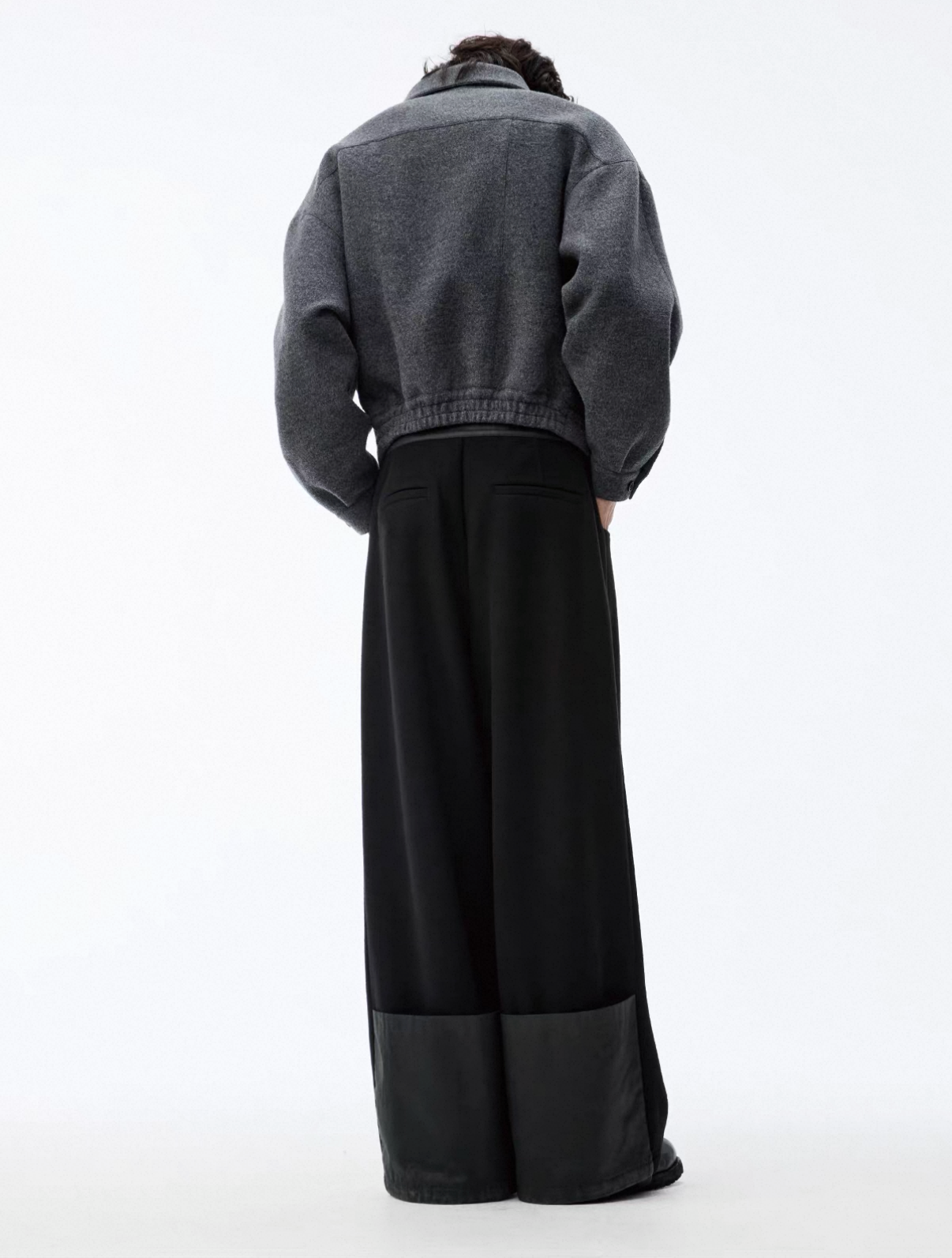 Paneled wool Trouser