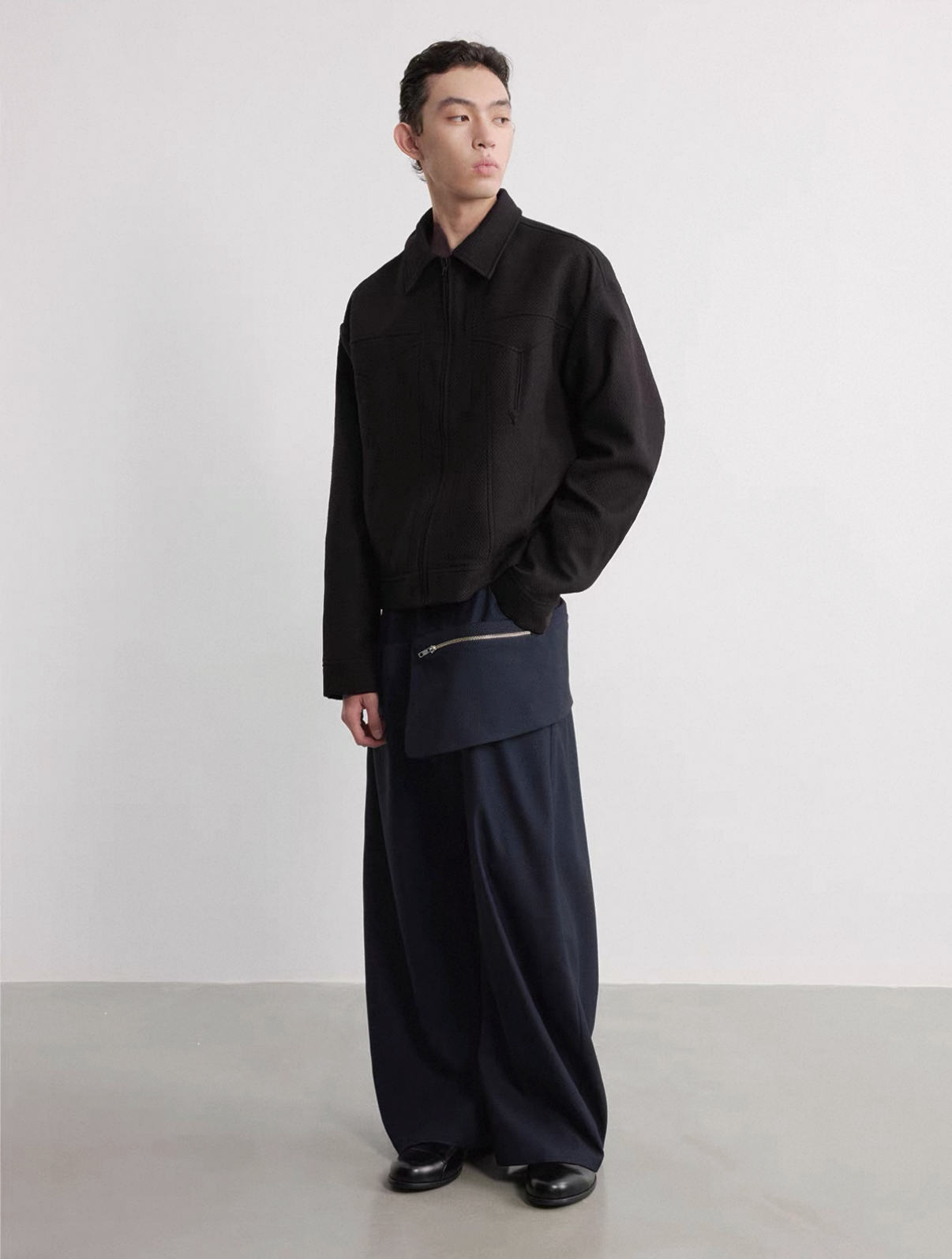 Jacquard Structural Short Jacket