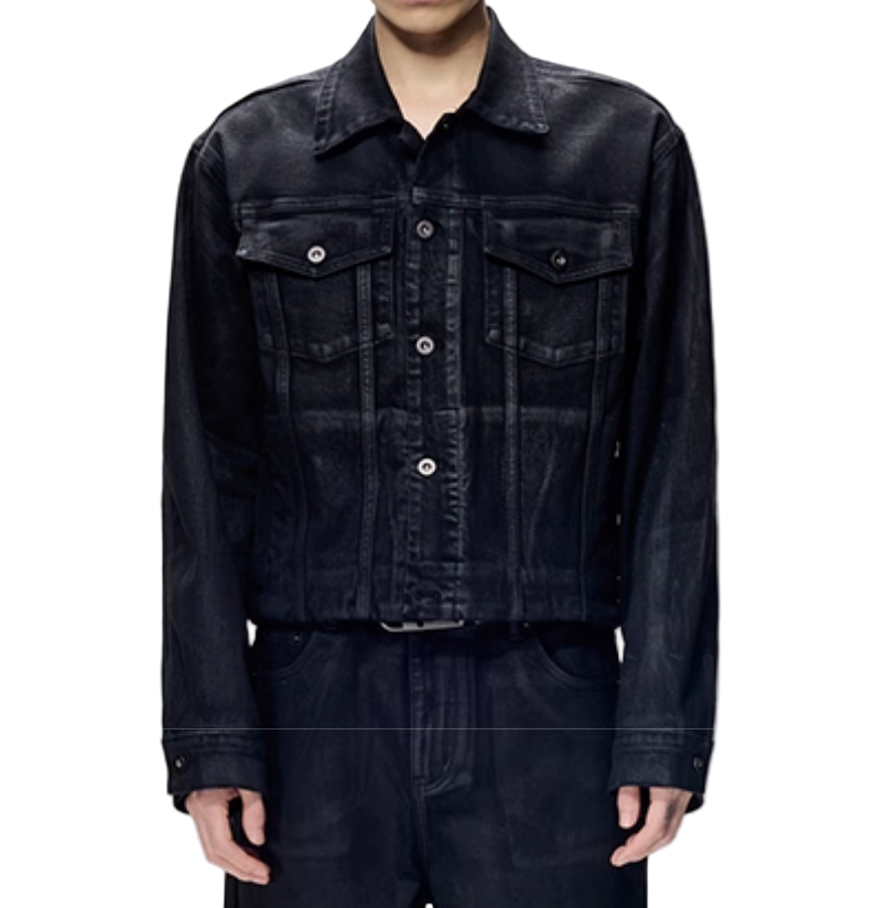 Hand Brushed Wax Denim Jacket