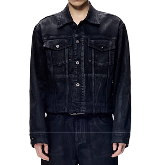 Hand Brushed Wax Denim Jacket