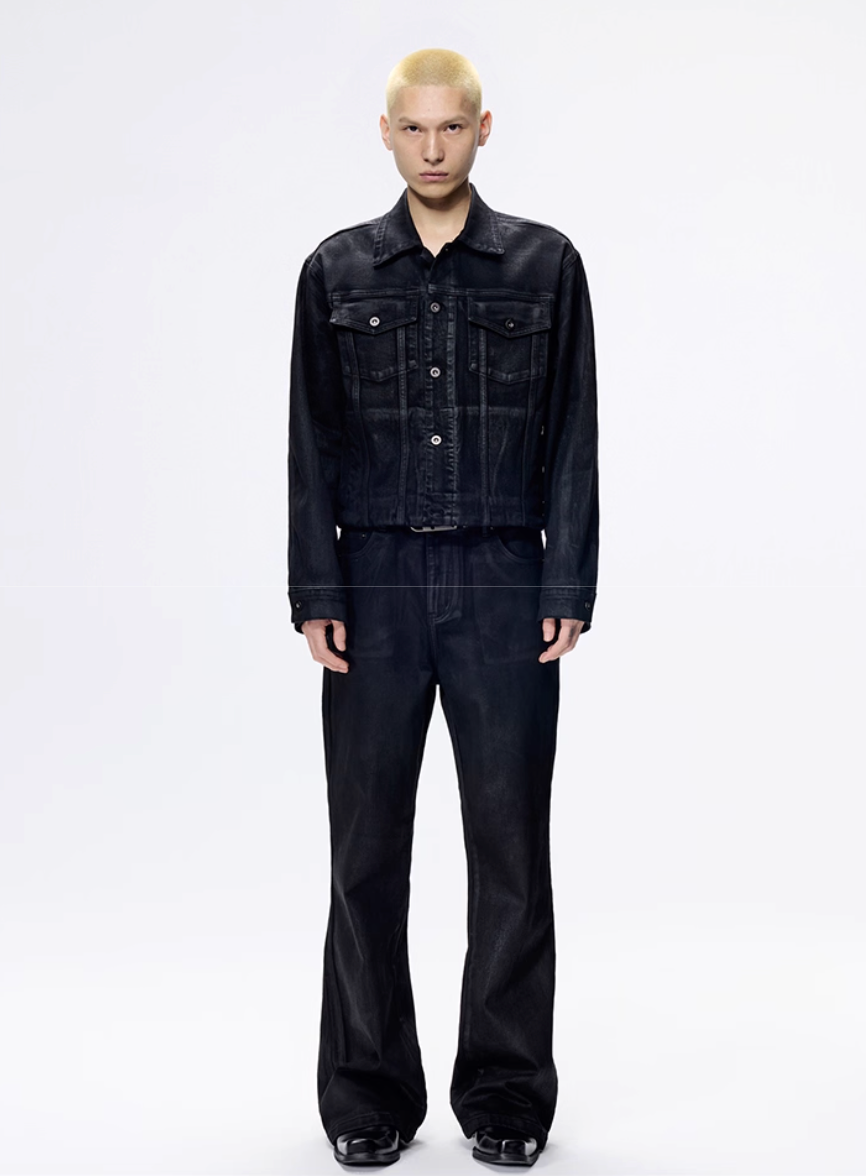 Hand Brushed Wax Denim Jacket