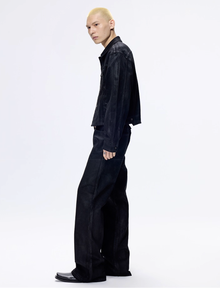 Hand Brushed Wax Denim Jacket