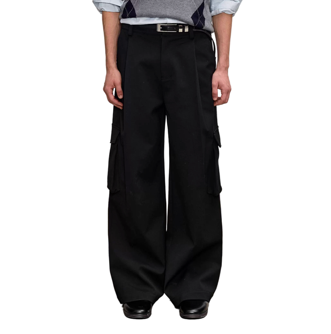 3D pocket Pleated Cargo Trouser