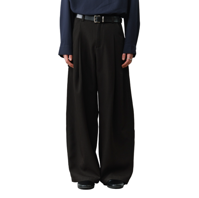 Loose Drape High-rise Trousers