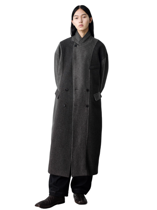 Patch Work Wool Coat