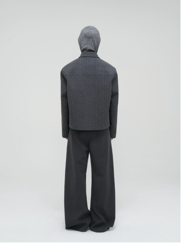 Pleated 3D Draped Trousers