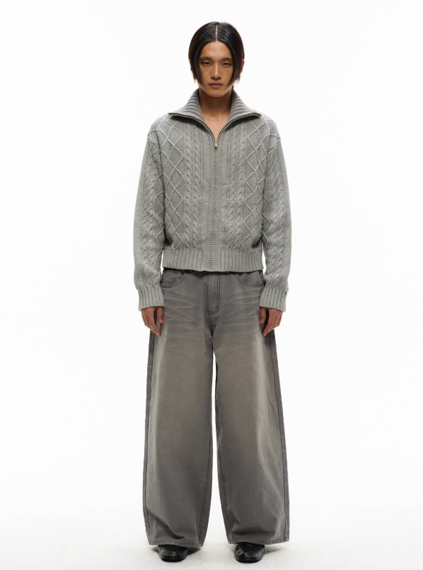 Sun-dried washed Cow 13.OZ Jeans