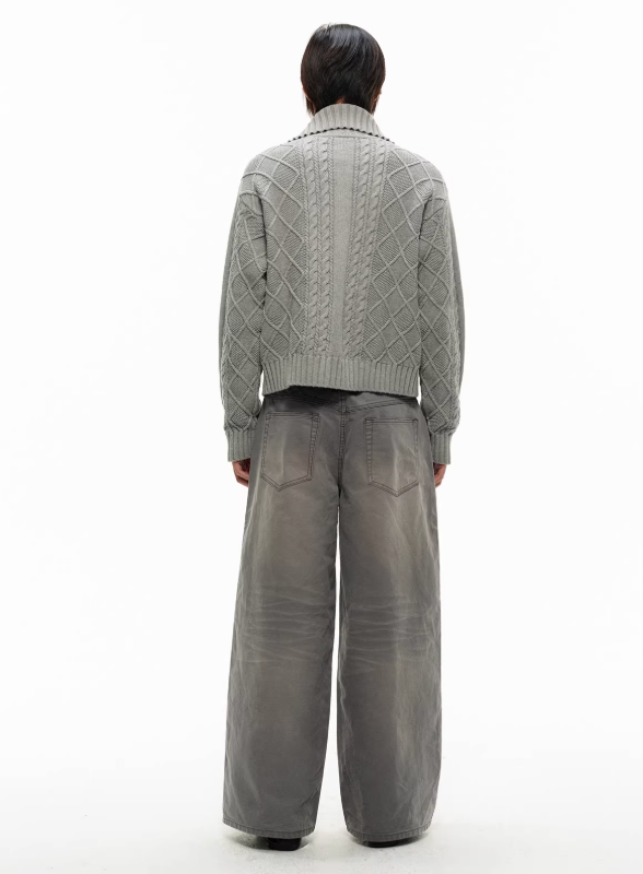 Sun-dried washed Cow 13.OZ Jeans