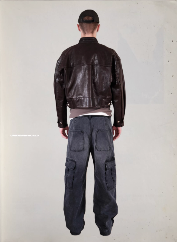 One-Line Bag Cargo Knee Canvas Logging Pants
