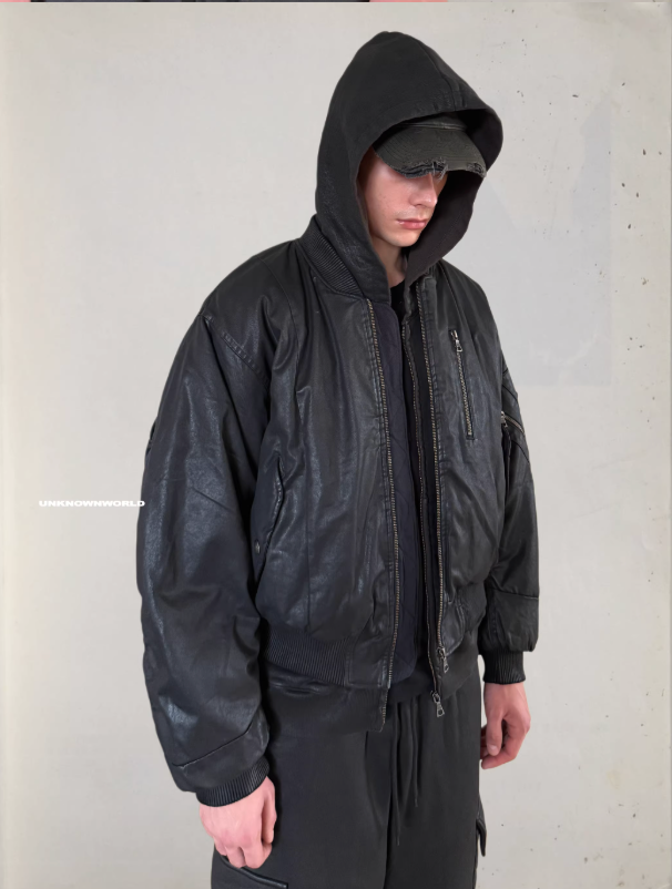Waxed Wool Padded Thickened Bomber Cotton Jacket