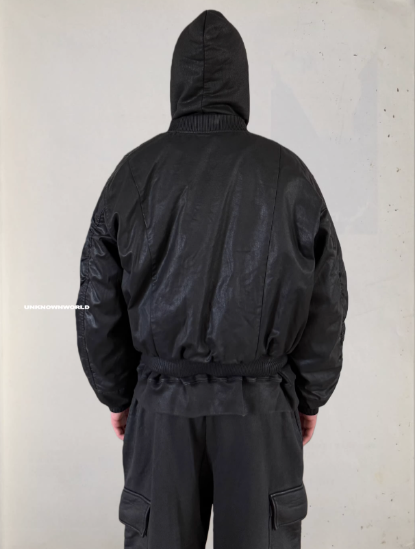 Waxed Wool Padded Thickened Bomber Cotton Jacket