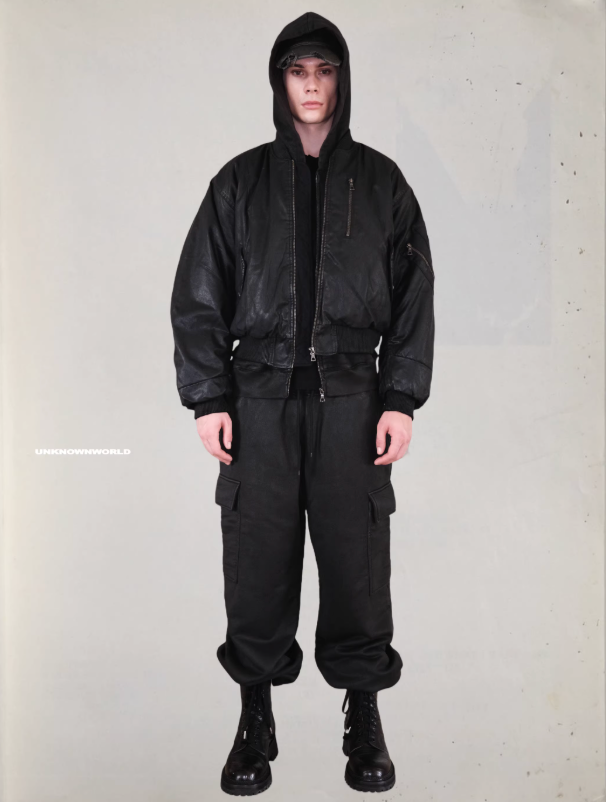 Waxed Wool Padded Thickened Bomber Cotton Jacket