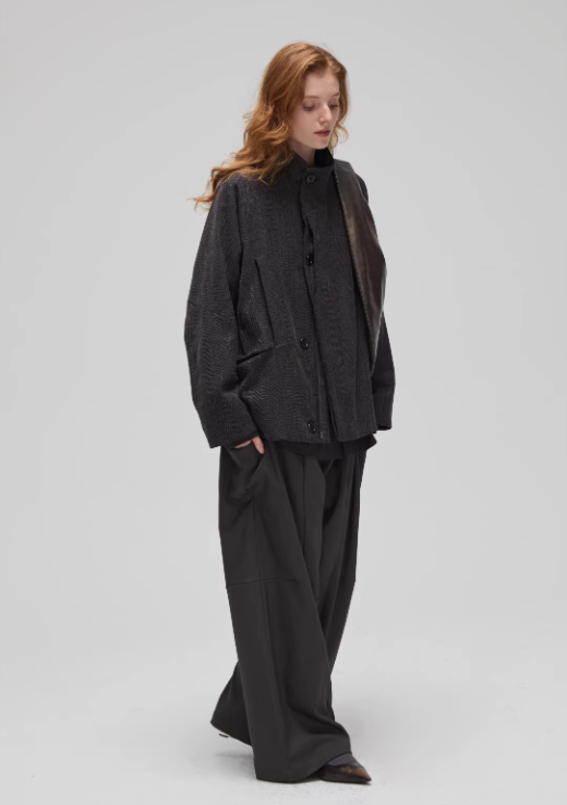 Fleece Stand Collar Jacket