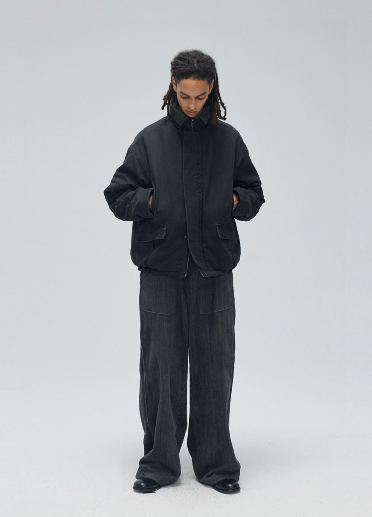 Zipper padded jacket