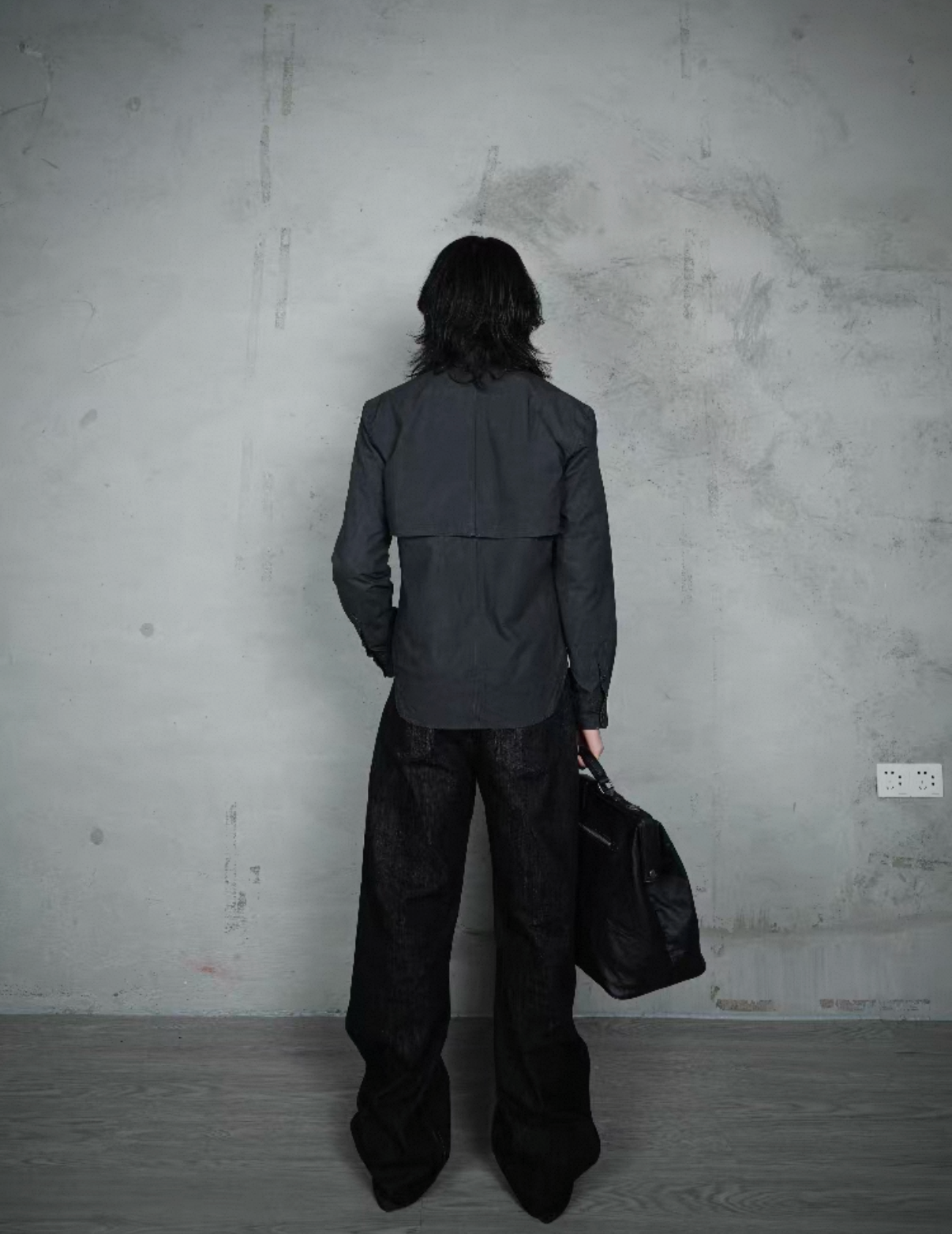 Raw Cow Wide-Leg Loose Jeans