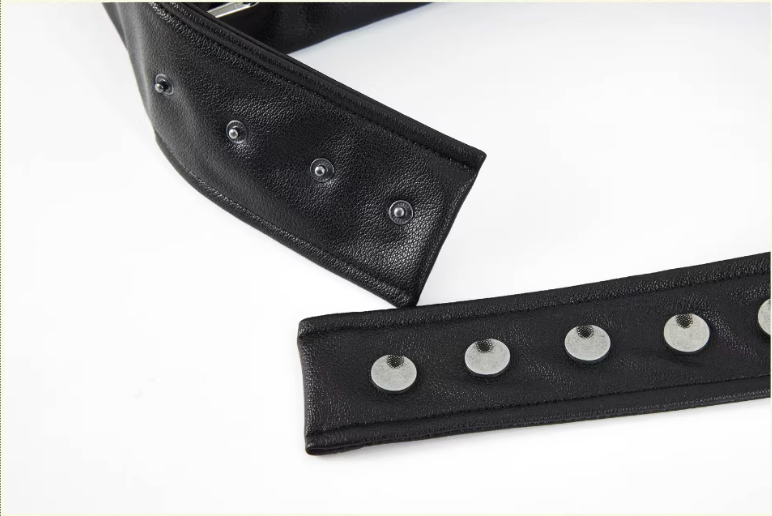 'Star Sequence' five-buckle leather crossbody bag