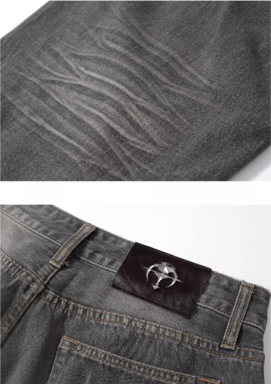 Vintage Nevada Wash Loose Straight Jeans