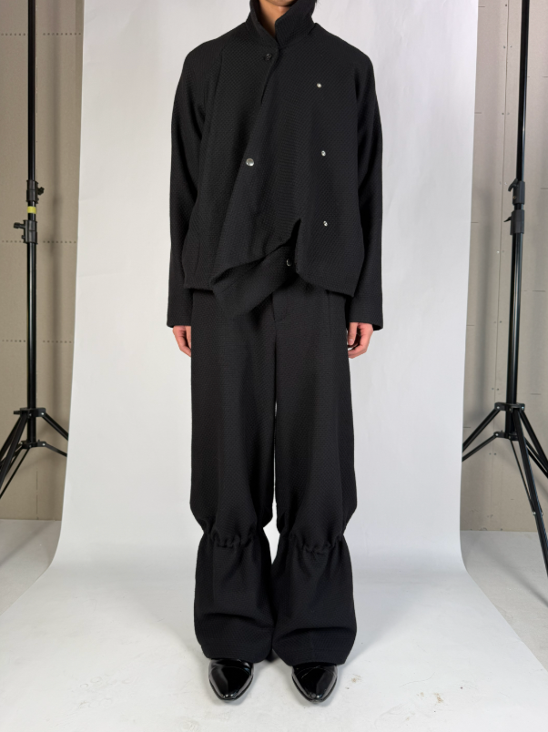 Codex Special Placket Honeycomb Wool Jacket