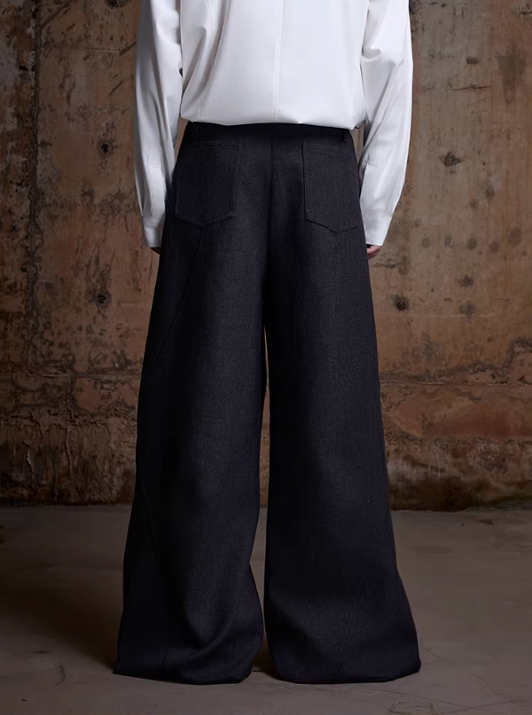 Lunar veil drape trousers
