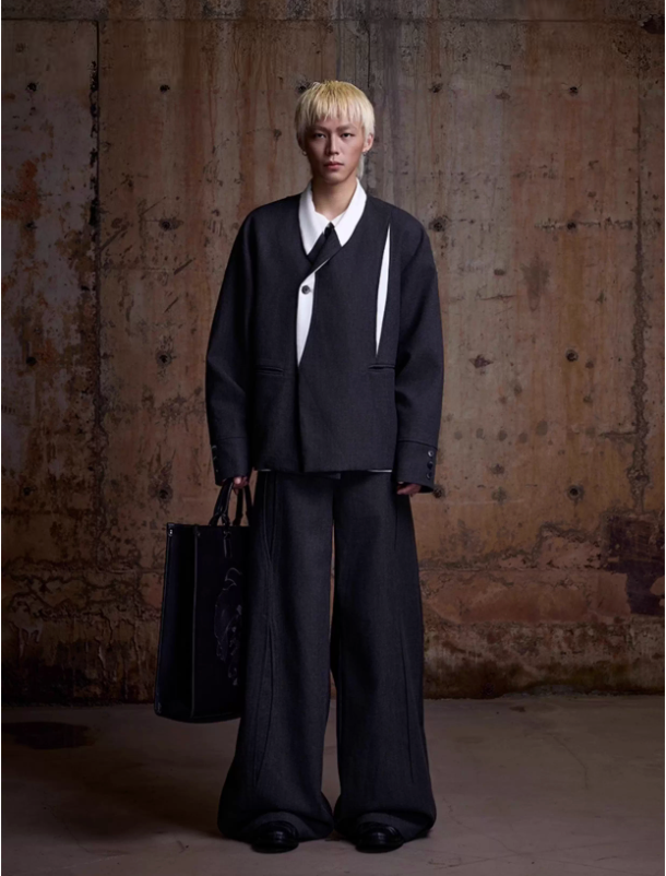 Lunar veil drape trousers