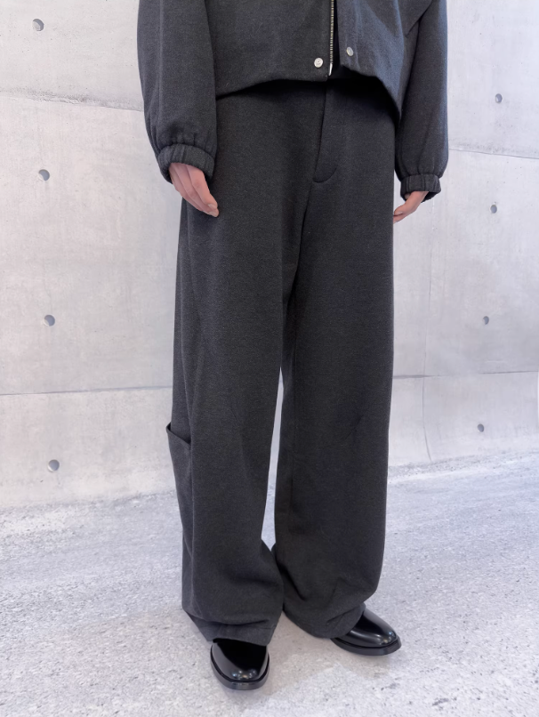 3D tailored pockets draped trousers