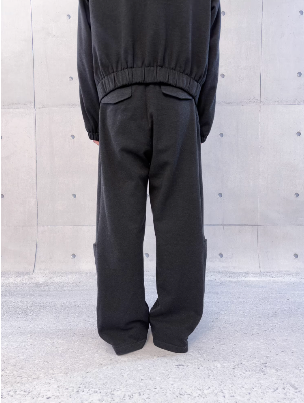 3D tailored pockets draped trousers