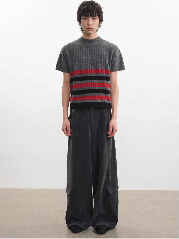 Twill Corduroy loose Pants