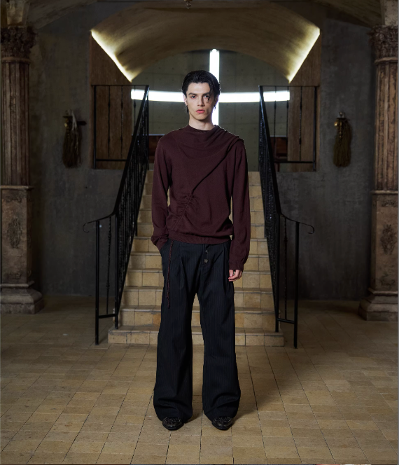 "bone-to-the-bone" knit sweater