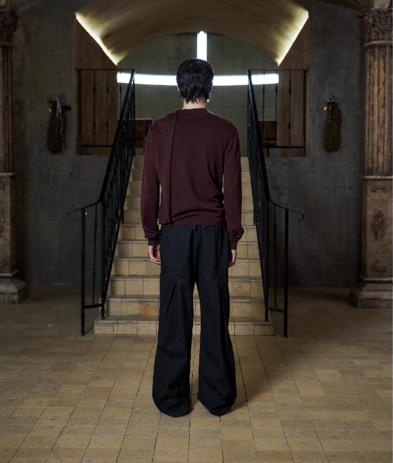 "bone-to-the-bone" knit sweater