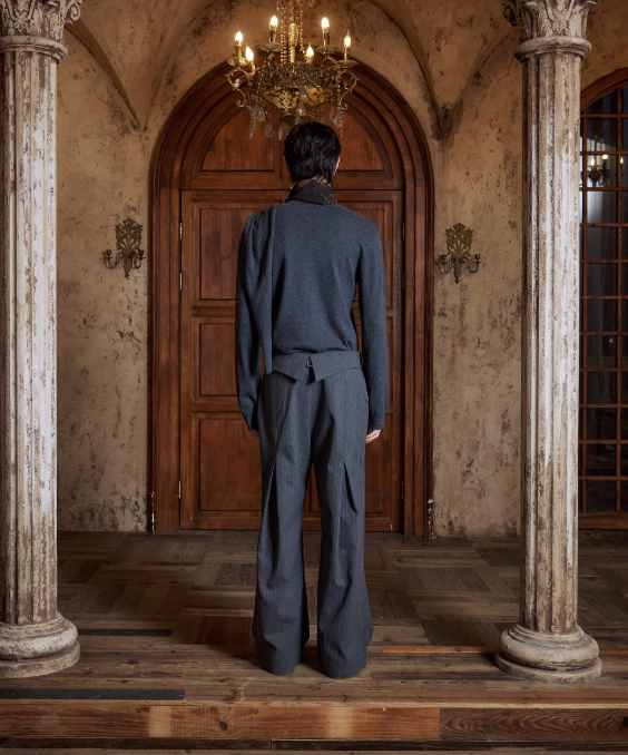 "bone-to-the-bone" knit sweater