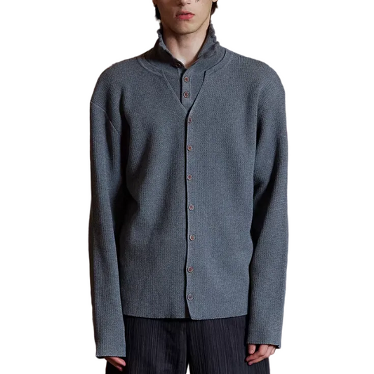 "Po Jing" fake layered cardigan