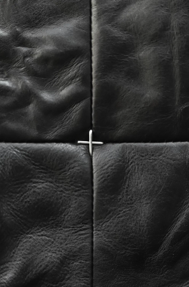 Cross trim crossbody bag