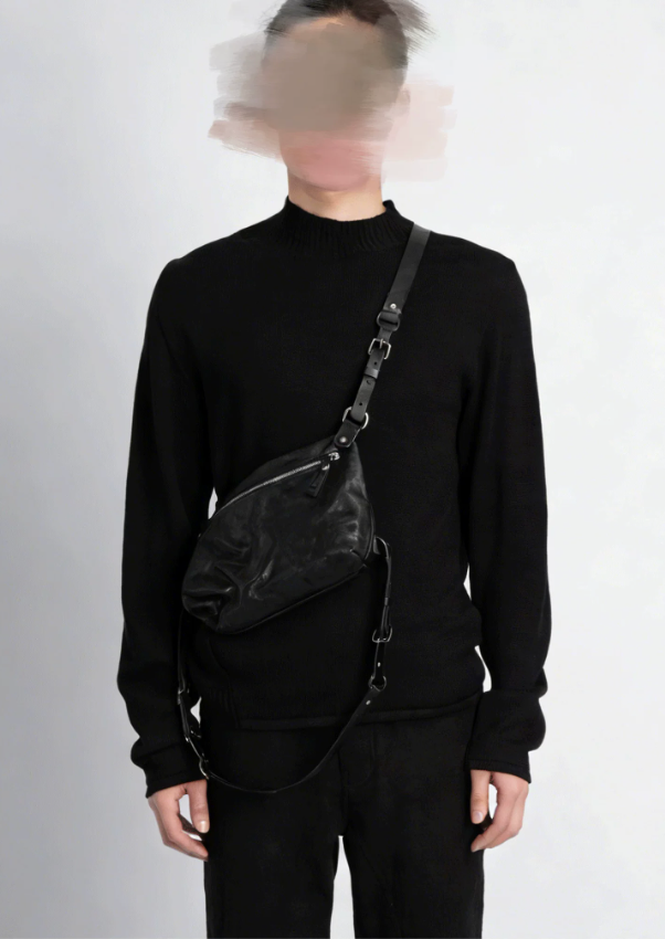 Double-strap half-moon Bag