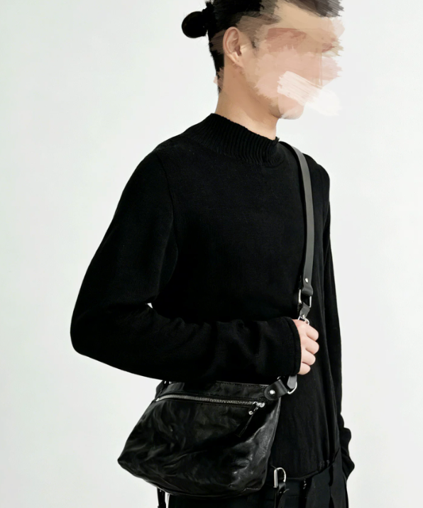 Double-strap half-moon Bag