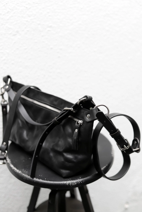 Double-strap half-moon Bag