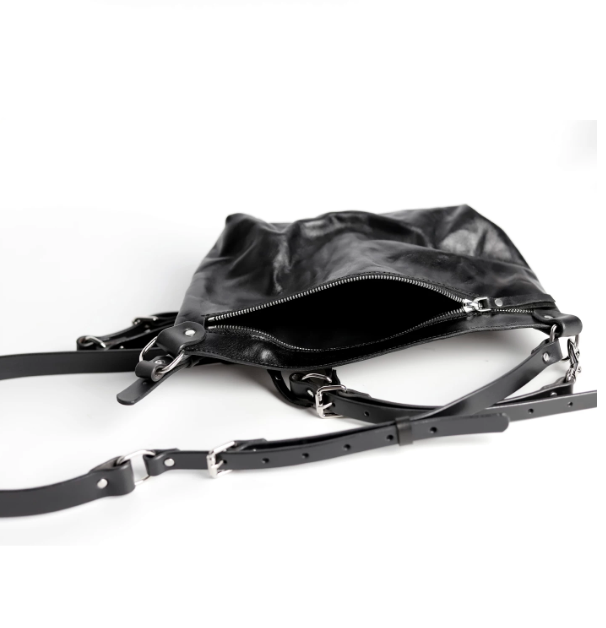 Double-strap half-moon Bag