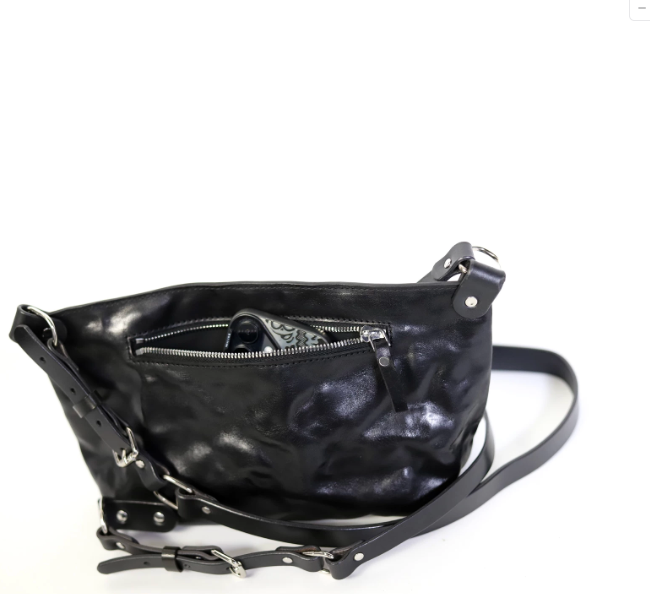 Double-strap half-moon Bag