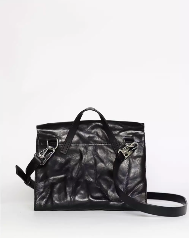 Vintage square cowhide bag