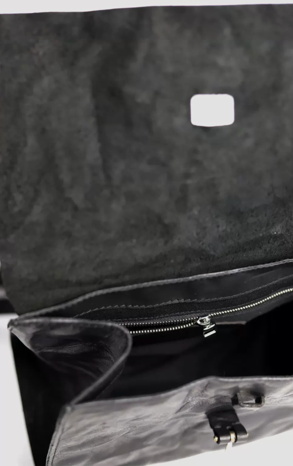 Vintage square cowhide bag