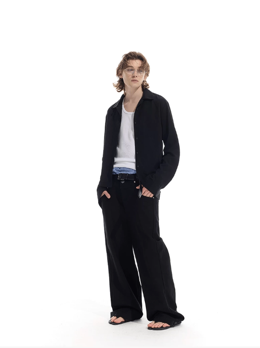 Slim basic long sleeve shirt