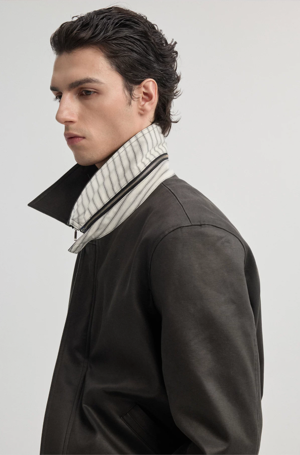 Multi-form reversible striped jacket