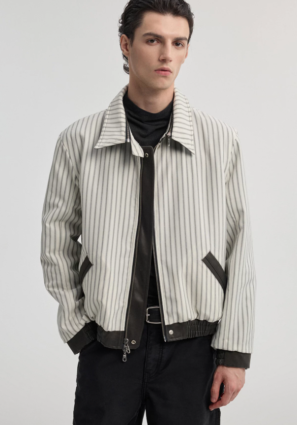 Multi-form reversible striped jacket