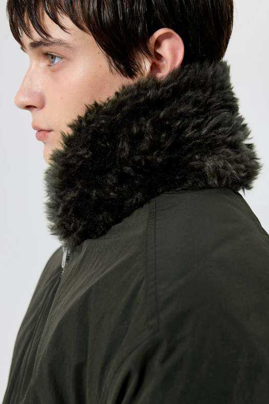 Fur Collar Nylon Jacket