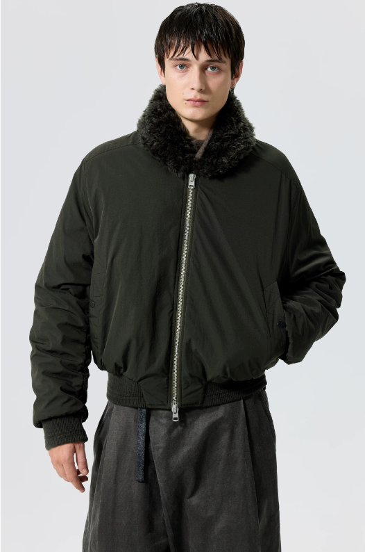 Fur Collar Nylon Jacket